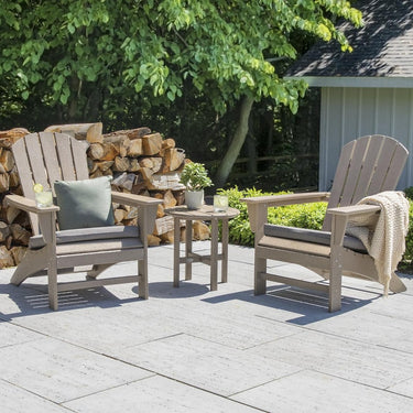 POLYWOOD Nautical 3-Piece Adirondack Set - Sand